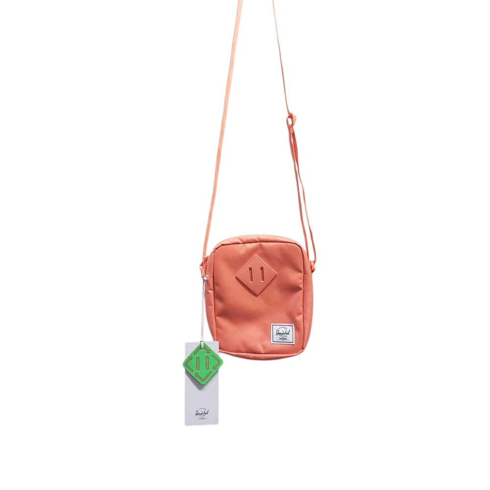 Herschel Heritage Crossbody Bag Unisex Coral Floral Sun Recycled EcoSystem NEW
